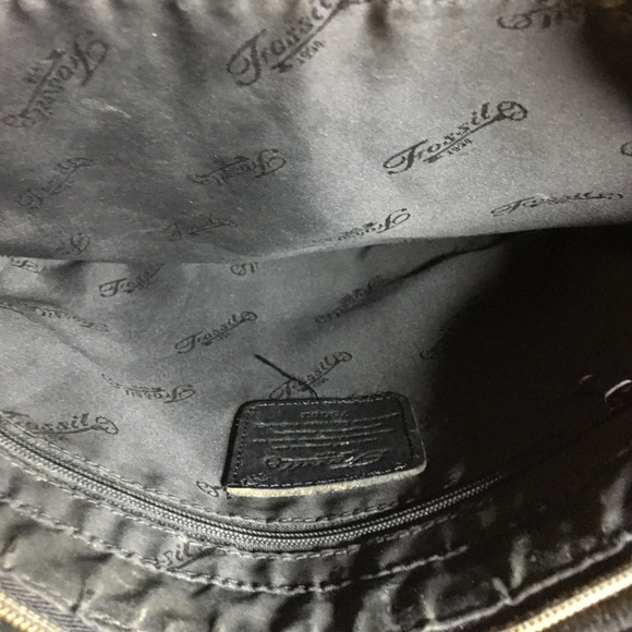 FOSSIL 100% LEATHER CROSSBODY VINTAGE BAG - Picture 5 of 6